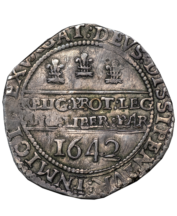 1642 Charles I Oxford Mint Halfcrown  S.2952 -  INMICI ERROR