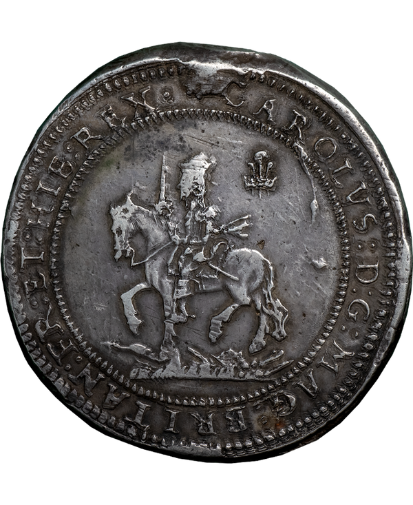 1642 Charles I Shrewsbury Pound - Very Rare Variety. D-4