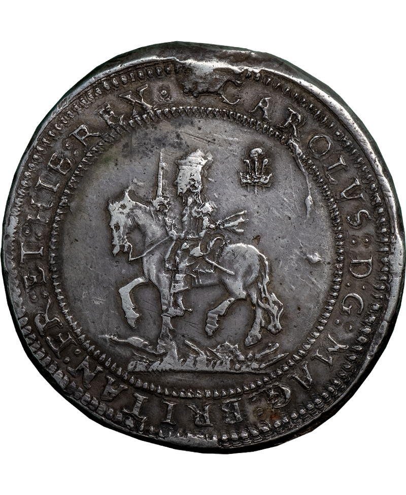 1642 Charles I Shrewsbury Pound - Very Rare Variety. D-4