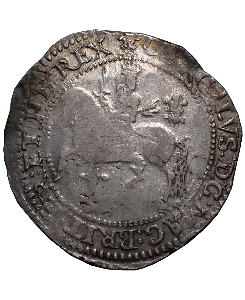 1643 Charles I Oxford Mint Halfcrown - Bull 596G