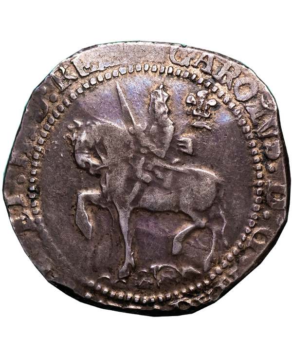 1643 Charles I  Oxford Mint Halfcrown - Bull 608F