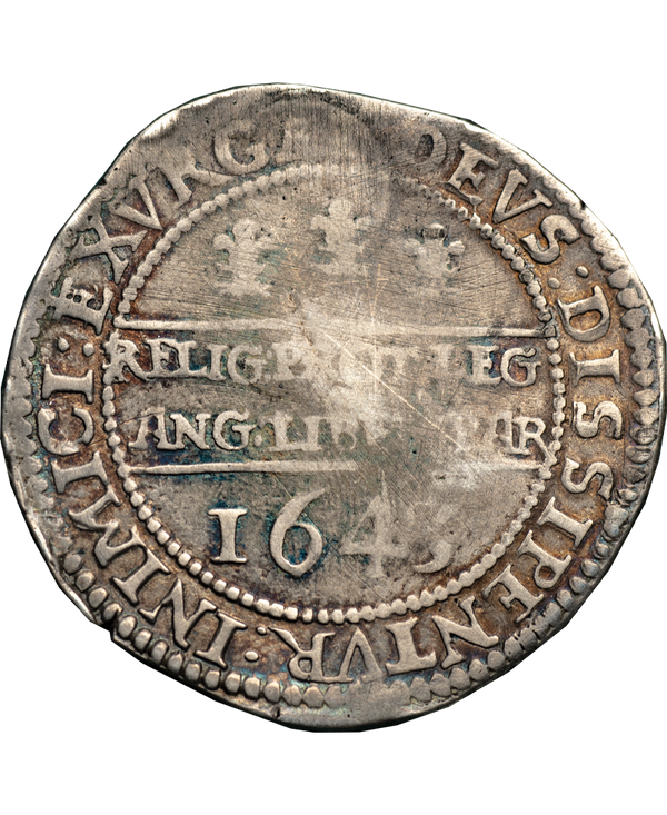 1643 Charles I Oxford Mint Halfcrown - Bull 596L