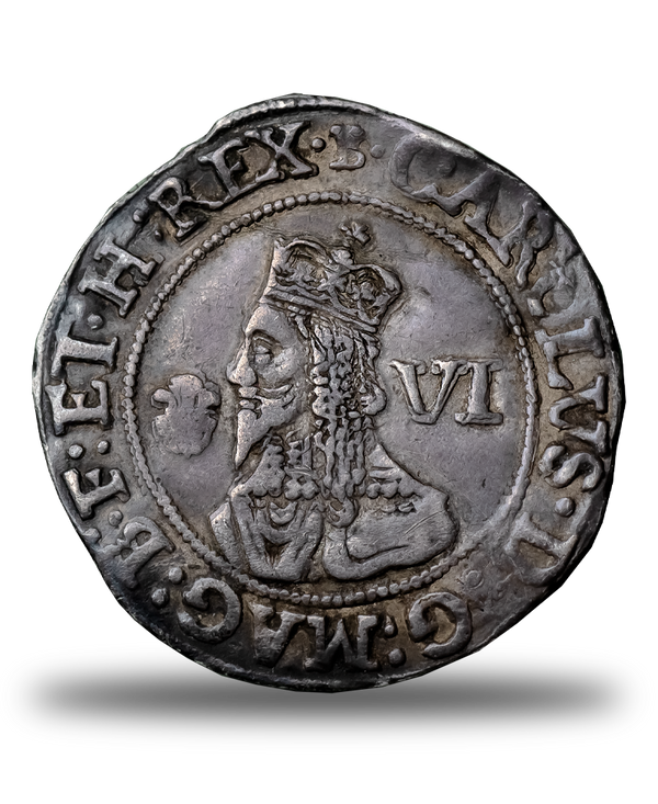 1646 Charles I Bridgnorth on Severn Mint Sixpence (S.3041)