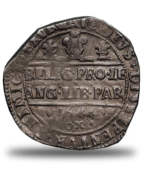1644 Charles I Oxford Mint Halfcrown - Bull 613E - ex Studio Coins