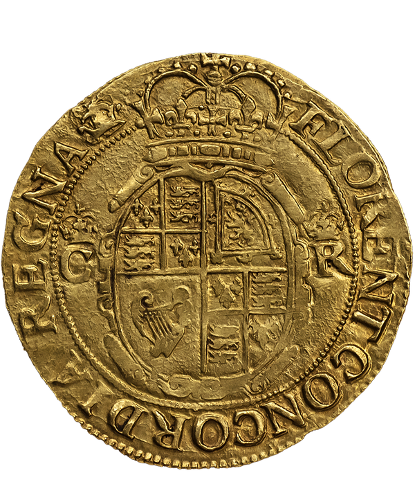 1635-6 Charles I Tower Mint mm Crown over Bell Unite - EX J G BROOKER