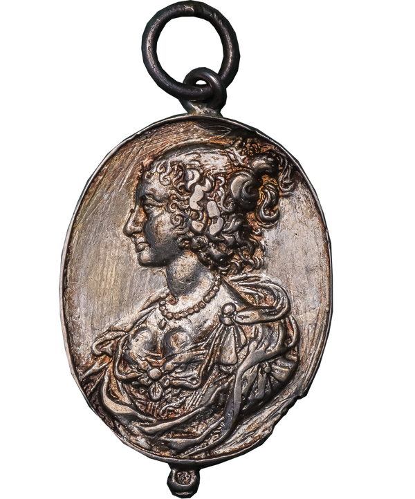 1642 - 49 Charles I and Henrietta Maria Royalist Badge