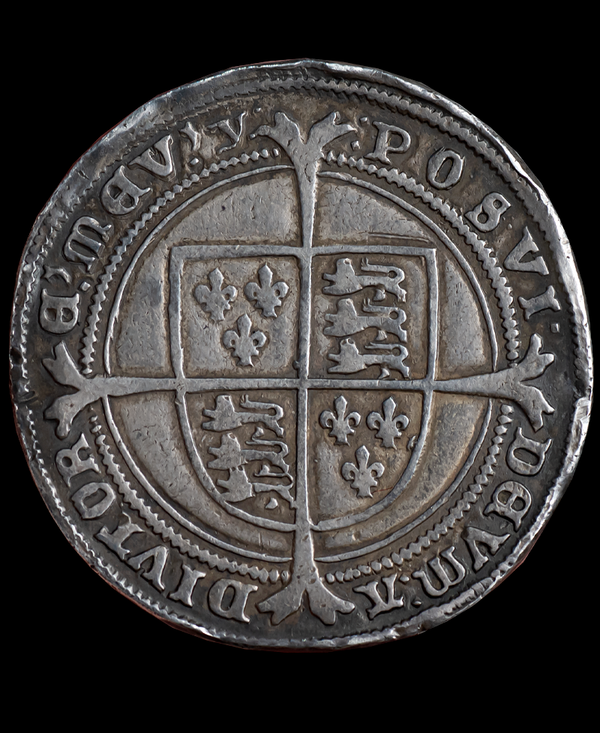1551 Edward VI mm Y. Halfcrown
