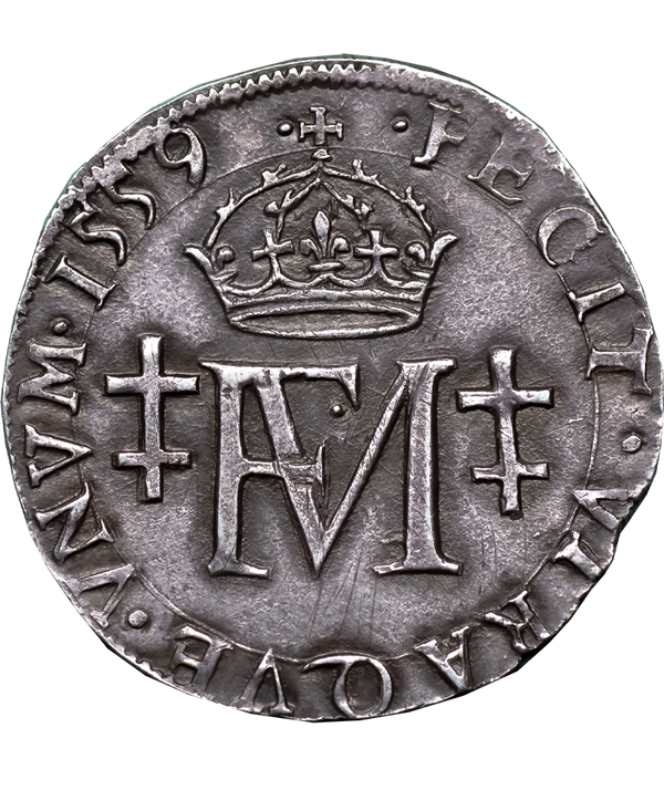 1559 Mary Queen of Scots Testoon