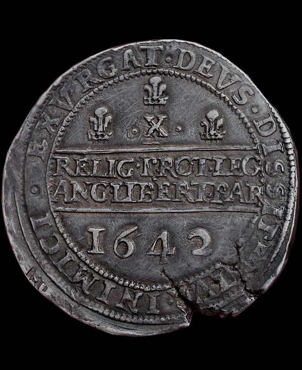 1642 Charles I Shrewsbury Mint Halfpound - ex Morrieson 24th November 1933