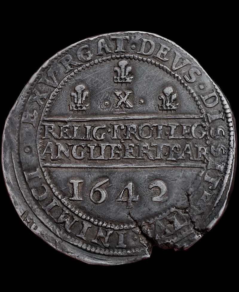 1642 Charles I Shrewsbury Mint Halfpound - ex Morrieson 24th November 1933