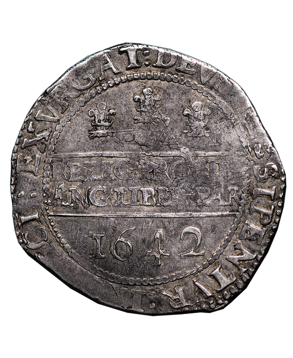 1642 Charles I Oxford Mint Halfcrown - Bull 591B