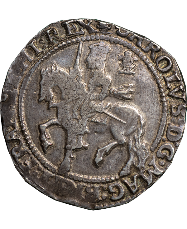 1642 Charles I Oxford Halfcrown - Bull 594B - 1 of 3 known