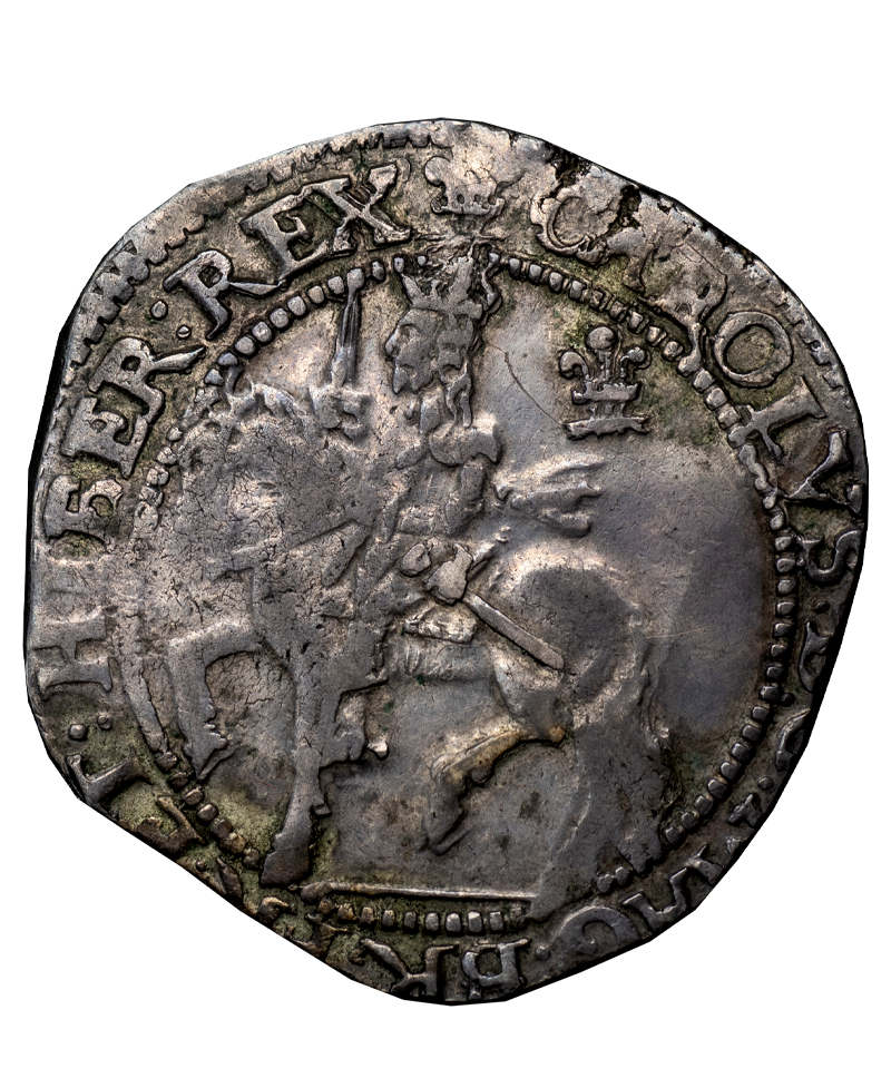 1642 Charles I Oxford Mint Halfcrown  S.2952 -  INMICI ERROR