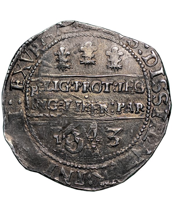 1643 Charles I Oxford Mint Halfcrown - Bull 601D - 1 of 3 known