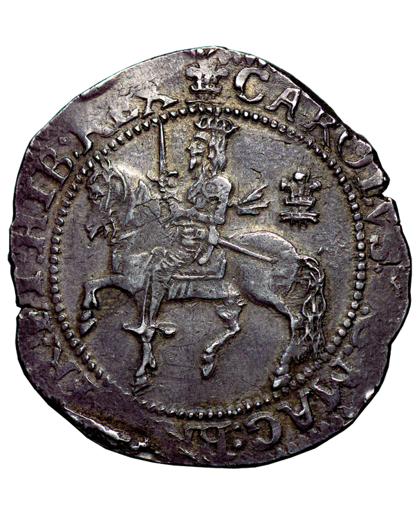 1643 Charles I Oxford Mint Halfcrown - Spink Plate coin - Bull 596G