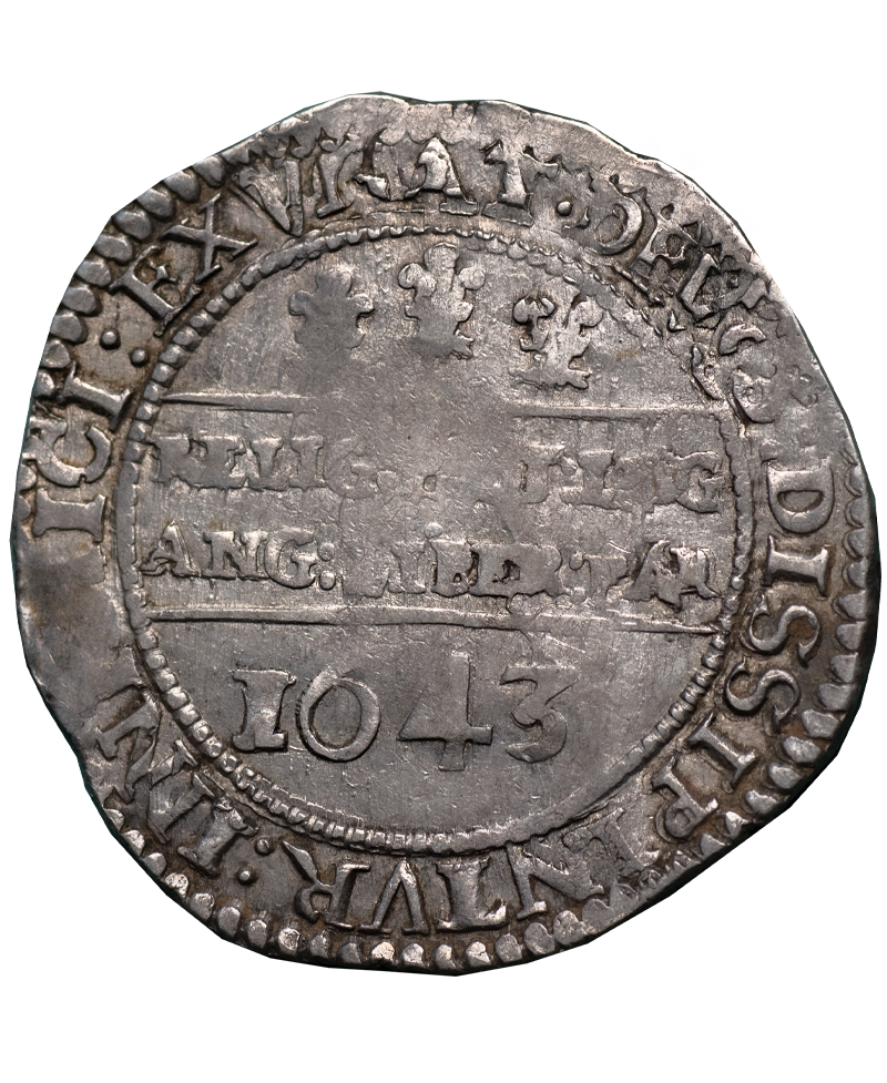 1643 Charles I Oxford Mint Halfcrown - Bull 596G