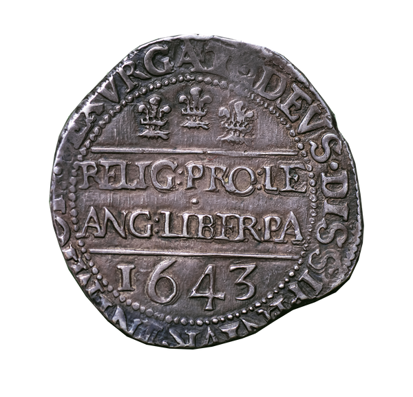 1643 Charles I Oxford Mint Halfcrown - CAROLLVS ERROR