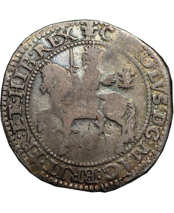 1643 Charles I Oxford Mint Halfcrown - Bull 596L