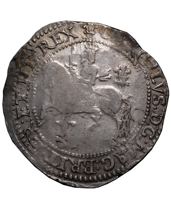 1643 Charles I Oxford Mint Halfcrown - Bull 596G