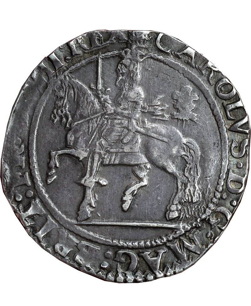 1643 Charles I Oxford Mint Halfcrown - Bull 602B