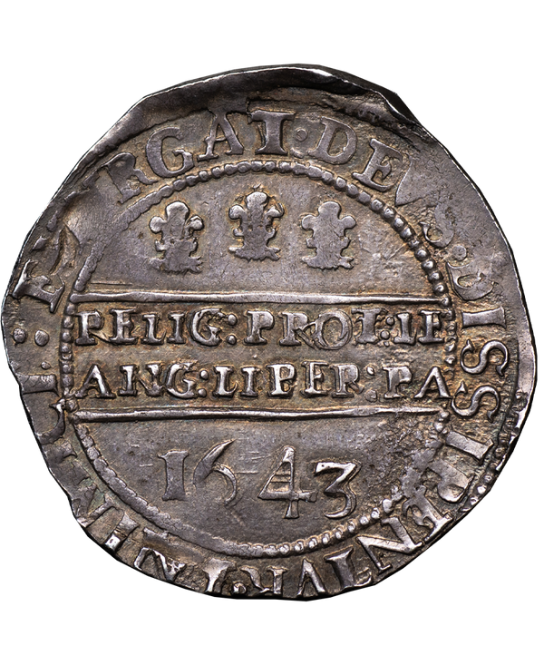 1643 Charles I Oxford Mint Halfcrown S.2955 - Ex Colin Adams