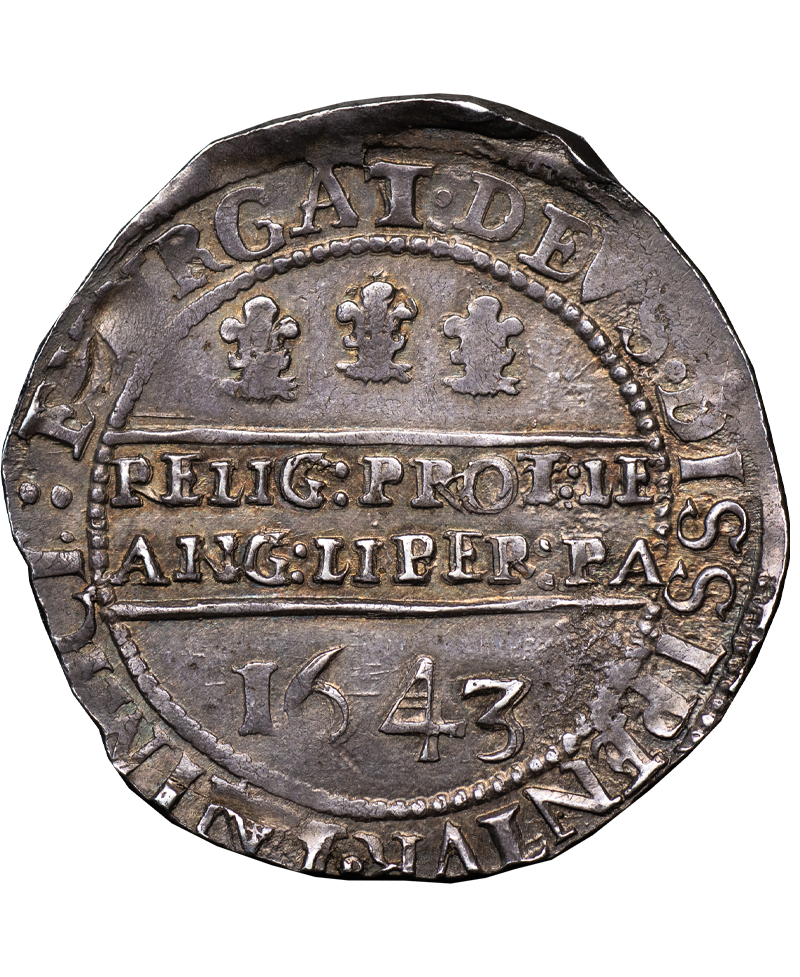 1643 Charles I Oxford Mint Halfcrown S.2955 - Ex Colin Adams