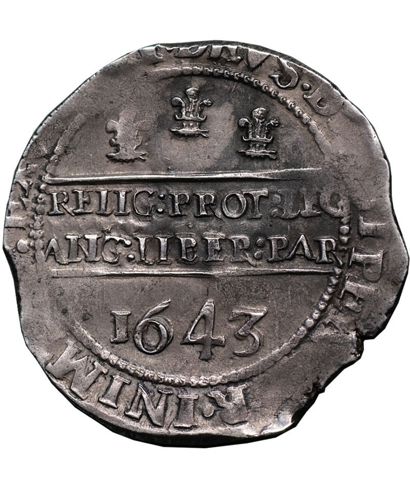 1643 Charles I Oxford Mint Halfcrown - Bull 602F - 1 of 2 known