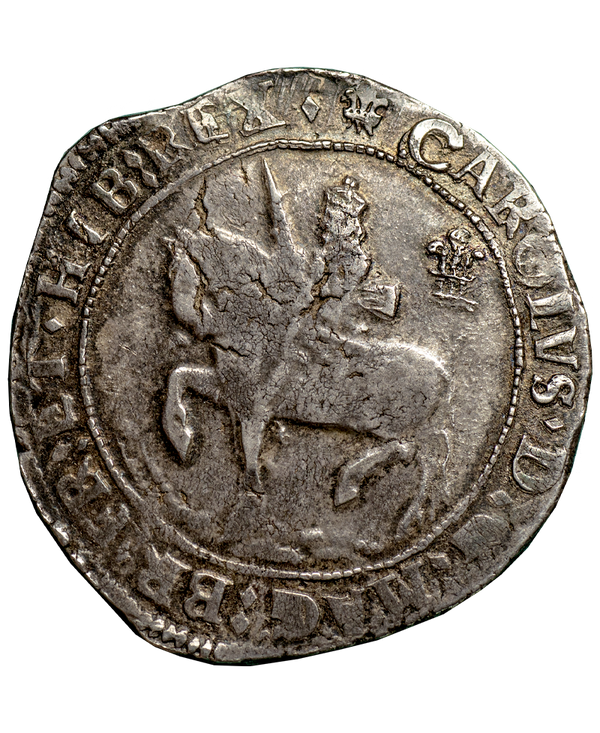 1644 Charles I Oxford Mint Halfcrown - Bull 613B
