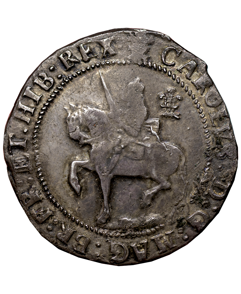 1644 Charles I Oxford Mint Halfcrown S.2958 Ex Farquhar, Dr Burstal, Brooker & Adams