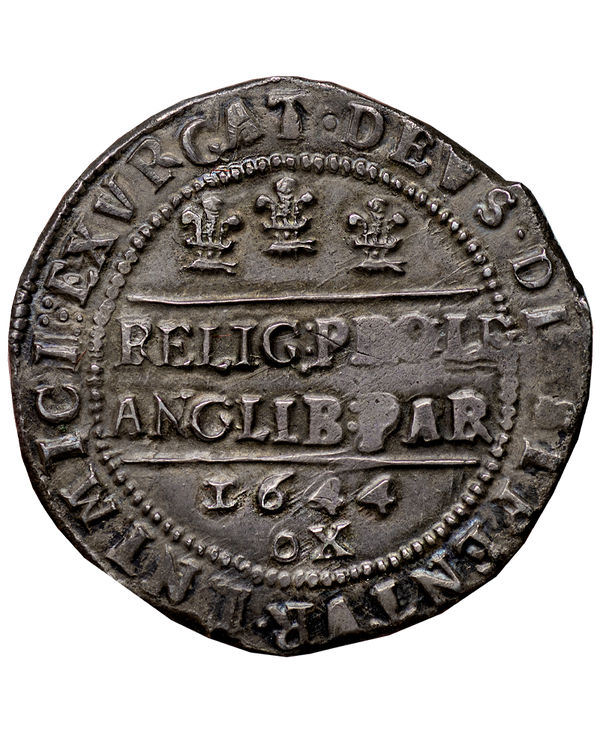 1644 Charles I Oxford Mint Halfcrown S.2958 Ex Farquhar, Dr Burstal, Brooker & Adams