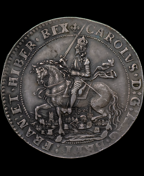 1644 Charles I Oxford Mint "Rawlins" Crown - from British Museum By Robert Ready