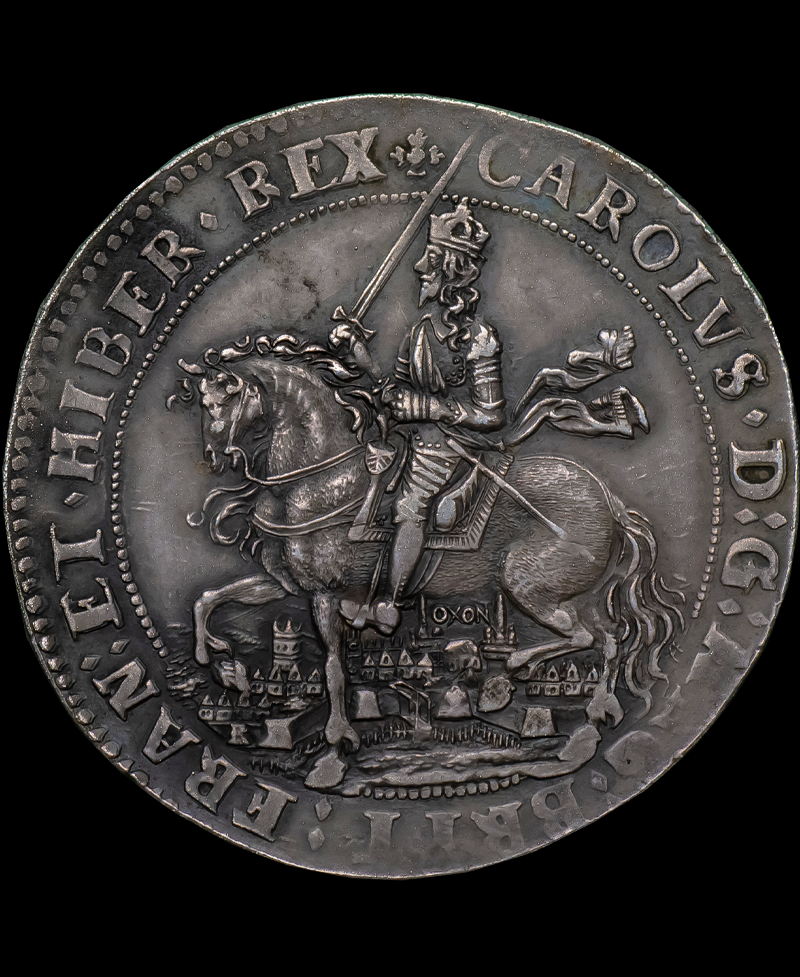 1644 Charles I Oxford Mint "Rawlins" Crown - from British Museum By Robert Ready