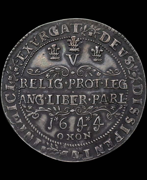 1644 Charles I Oxford Mint "Rawlins" Crown - from British Museum By Robert Ready