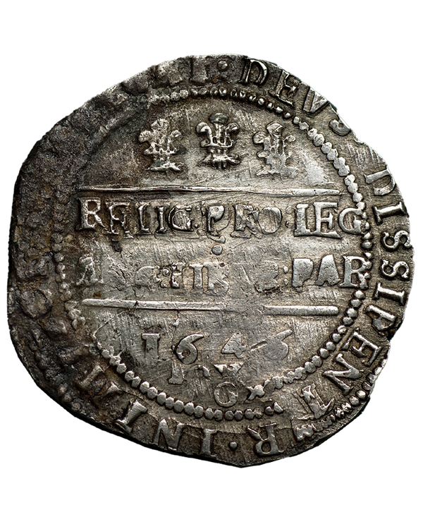 1646 Charles I Oxford Mint Halfcrown - Bull 628A