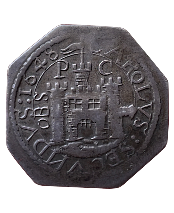 1648 Charles I Pontefract Besieged Shilling