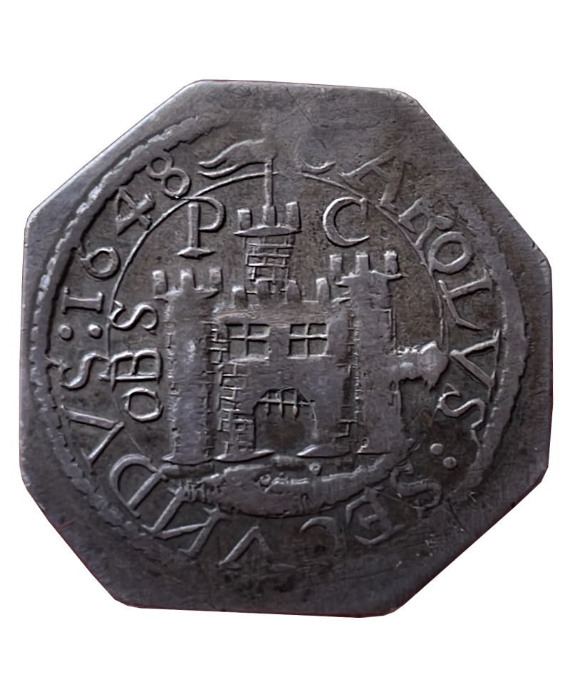 1648 Charles I Pontefract Besieged Shilling