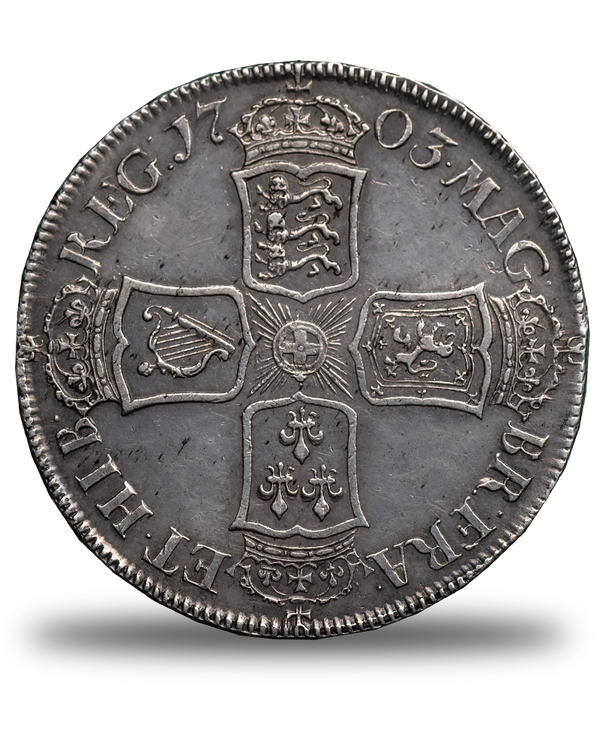 1703 Queen Anne VIGO Halfcrown
