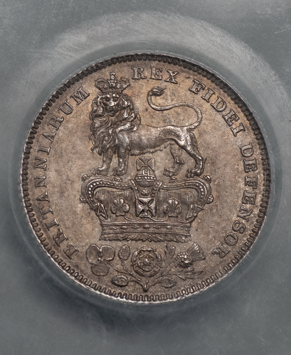 1829 george IV Sixpence - Graded CGS 82