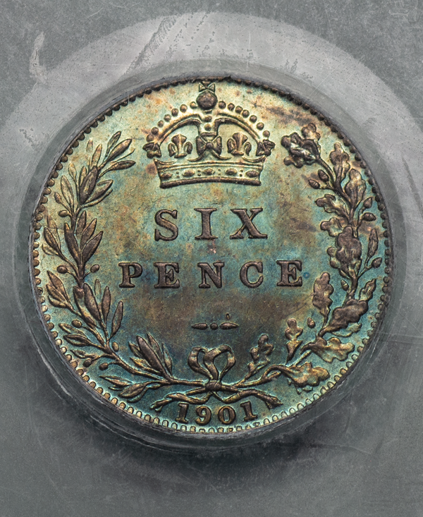 1901 Victoria Sixpence - CGS 80