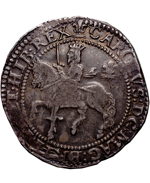 1643 Charles I Oxford Mint Halfcrown - Bull 597P - 1 of 2 known