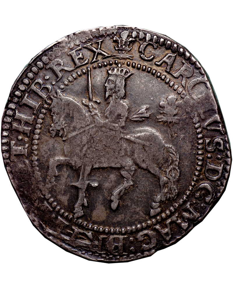 1643 Charles I Oxford Mint Halfcrown - Bull 597P - 1 of 2 known