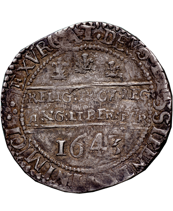 1643 Charles I Oxford Mint Halfcrown - Bull 597P - 1 of 2 known