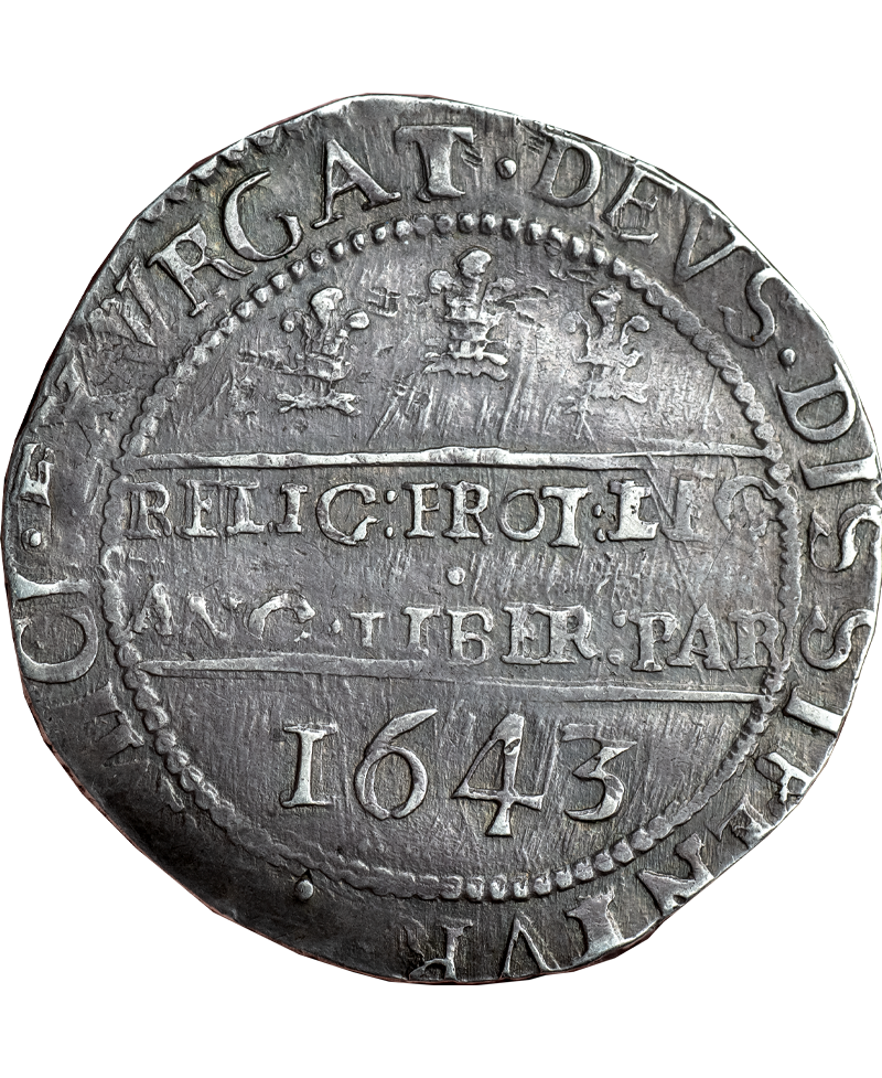 1643 Charles I Oxford Mint Halfcrown - Bull 602B