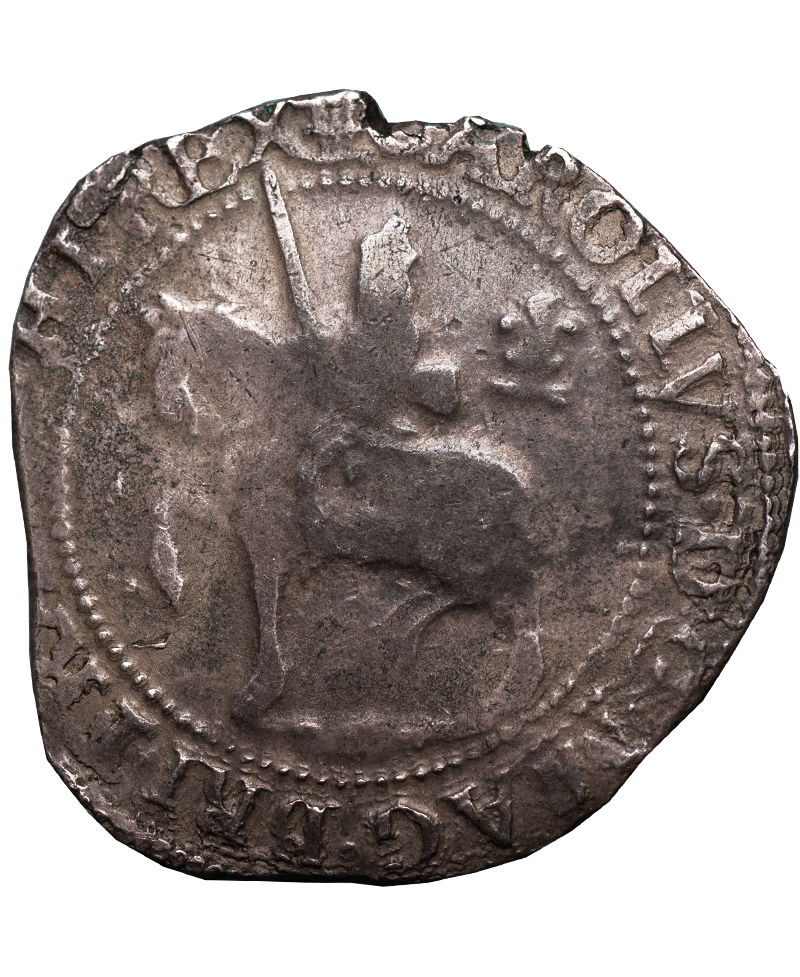 1643 Charles I Oxford Mint Halfcrown - Bull 604E