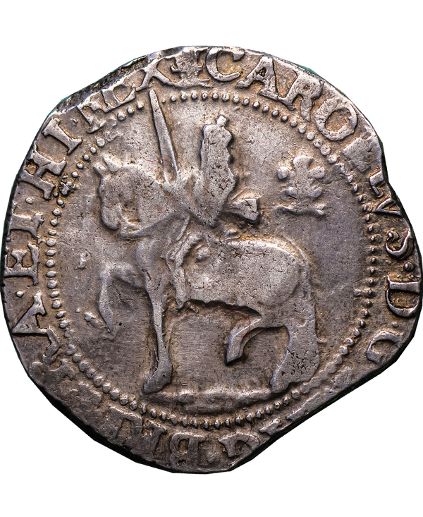 1643 Charles I Oxford Mint Halfcrown - Bull 604K