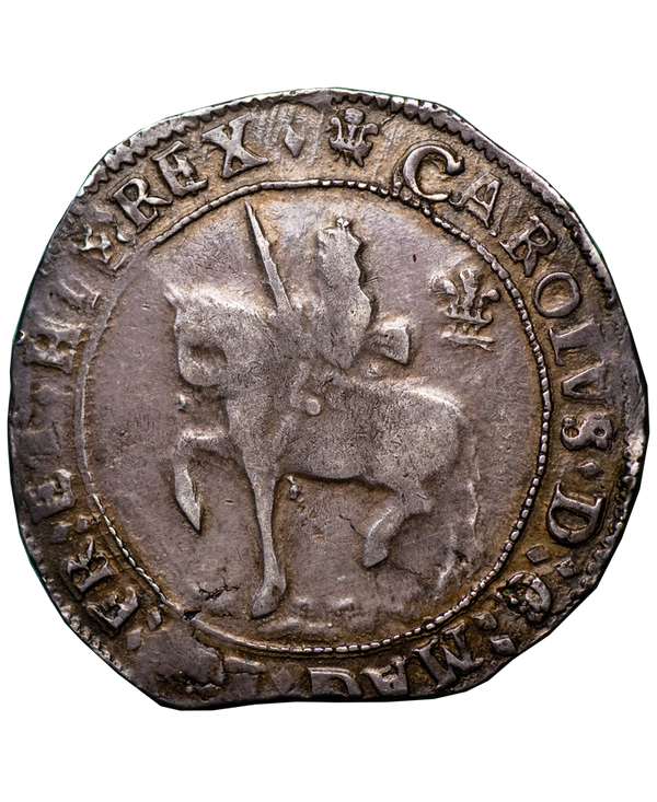 1644 Charles I Oxford Mint Halfcrown - Bull 613E