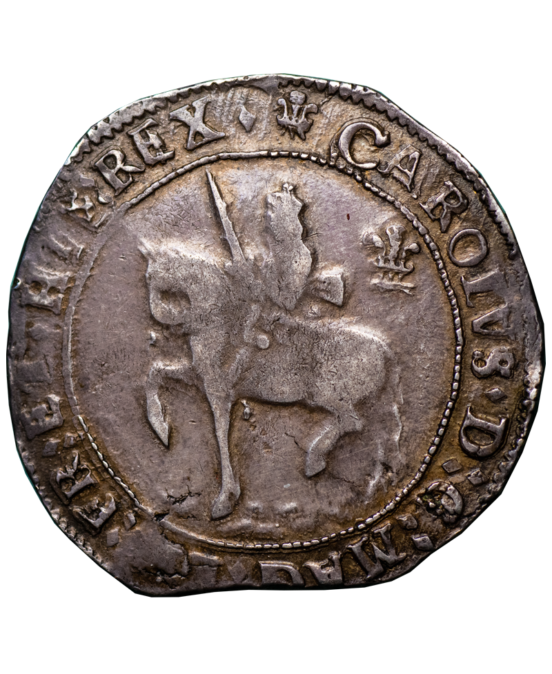 1644 Charles I Oxford Mint Halfcrown - Bull 613E