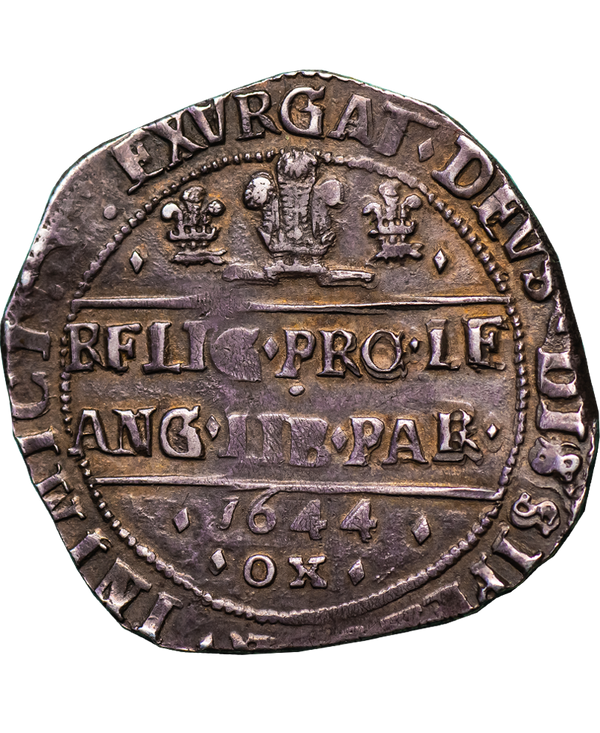 1644 Charles I Oxford Mint Halfcrown - Bull 613G