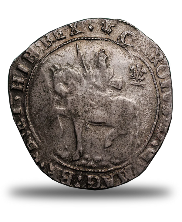 1644 Charles I Oxford Mint Halfcrown - Bull 613E - ex Studio Coins