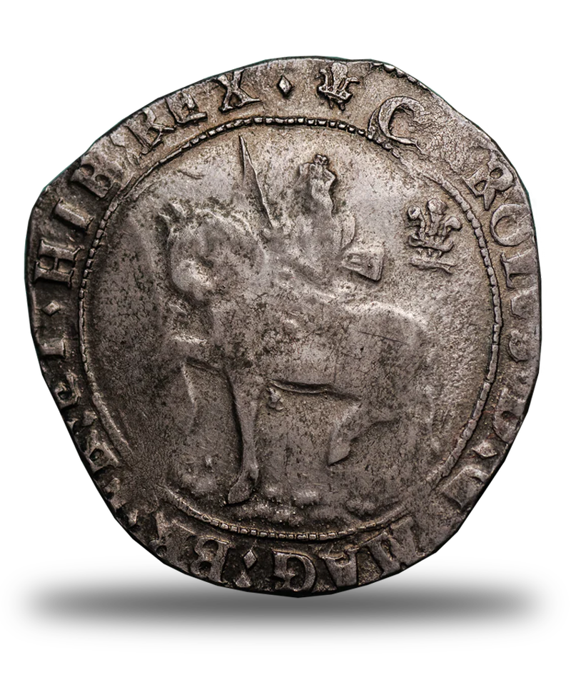 1644 Charles I Oxford Mint Halfcrown - Bull 613E - ex Studio Coins